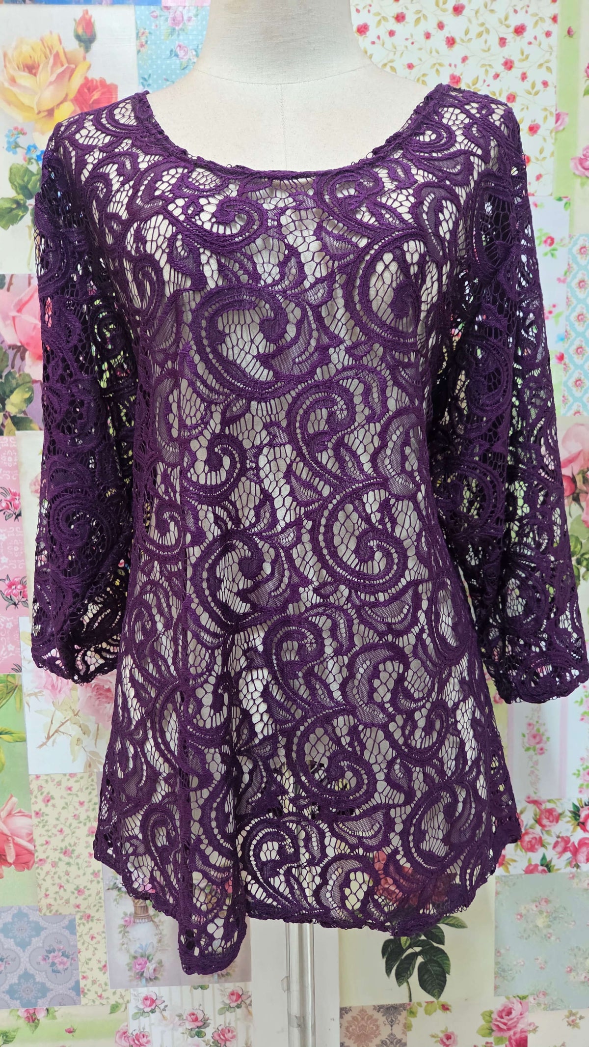Plum 2-Piece Dress Set LR0351
