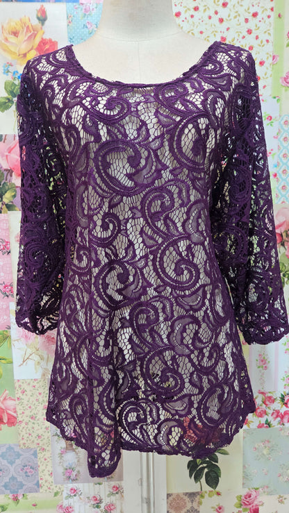 Plum 2-Piece Dress Set LR0351