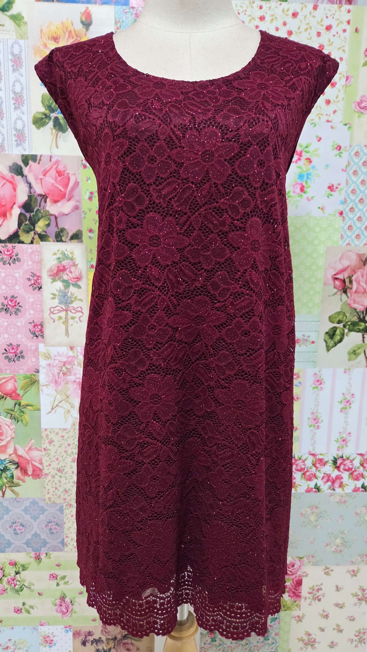 Burgundy 3-Piece Pants Set LR0418