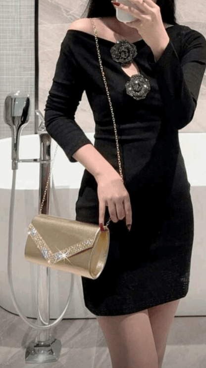 Gold Clutch Bag EB010