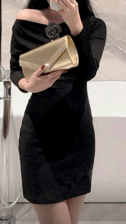 Gold Clutch Bag EB010
