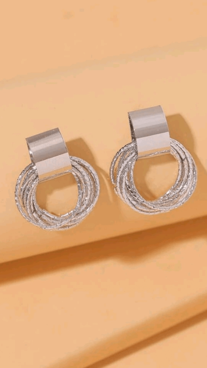 Silver Rings Earring JU0289