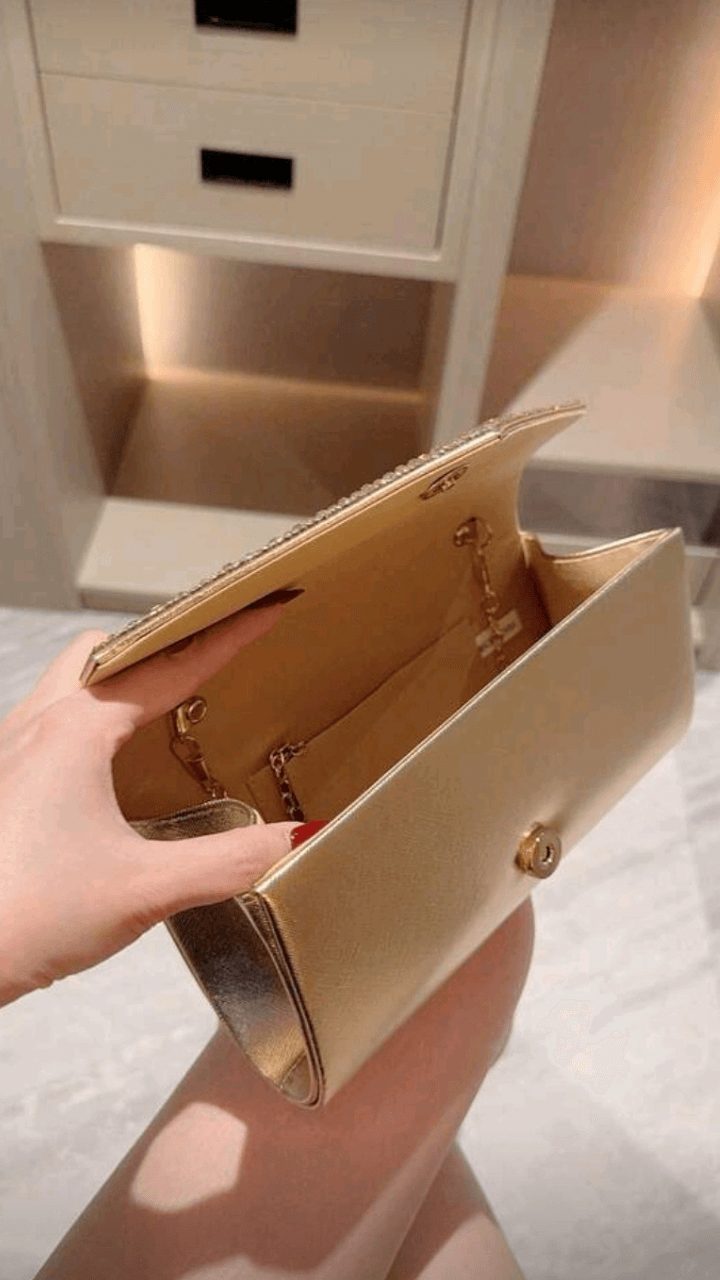 Gold Clutch Bag EB010