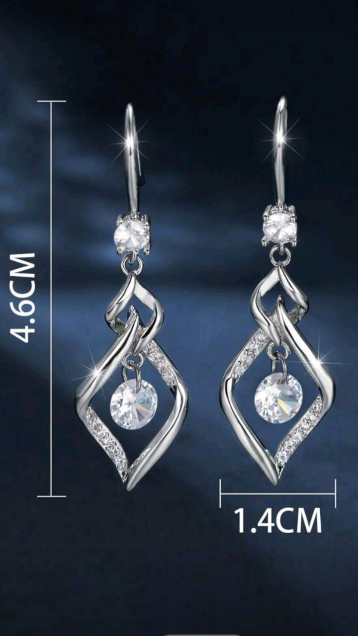 Silver Dangling Earring JU066
