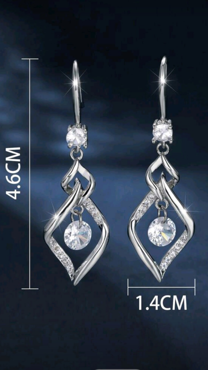 Silver Dangling Earring JU066