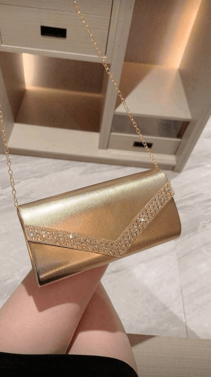 Gold Clutch Bag EB010