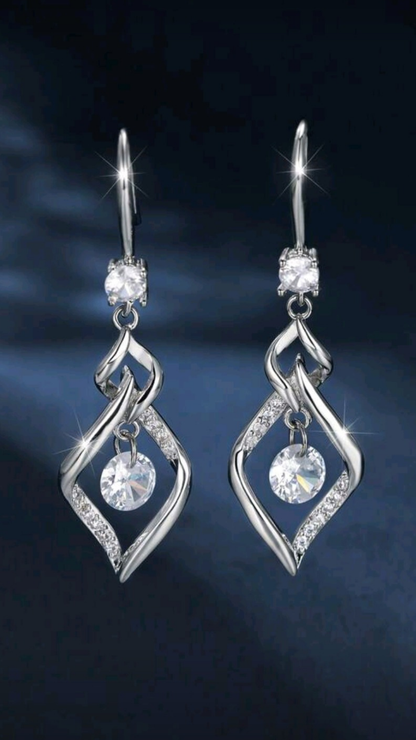 Silver Dangling Earring JU066