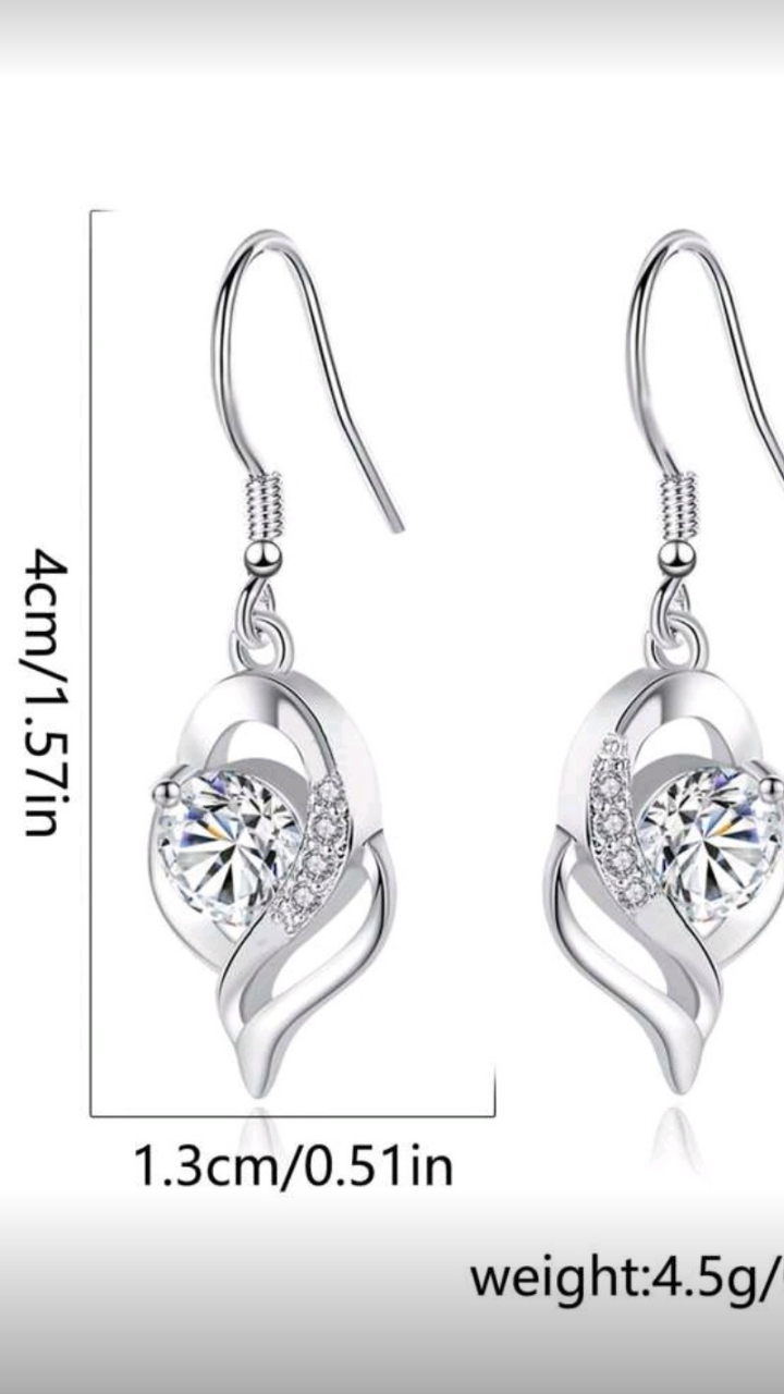 Silver Dangling Earring JU066