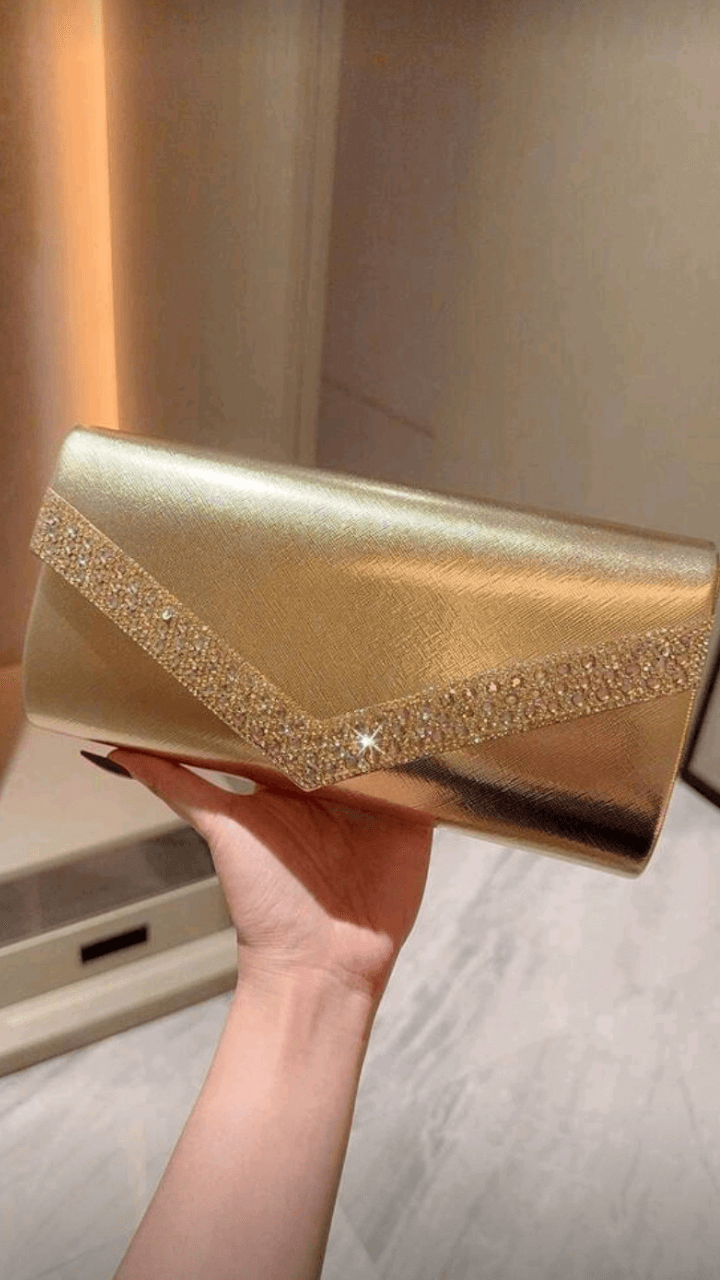 Gold Clutch Bag EB010