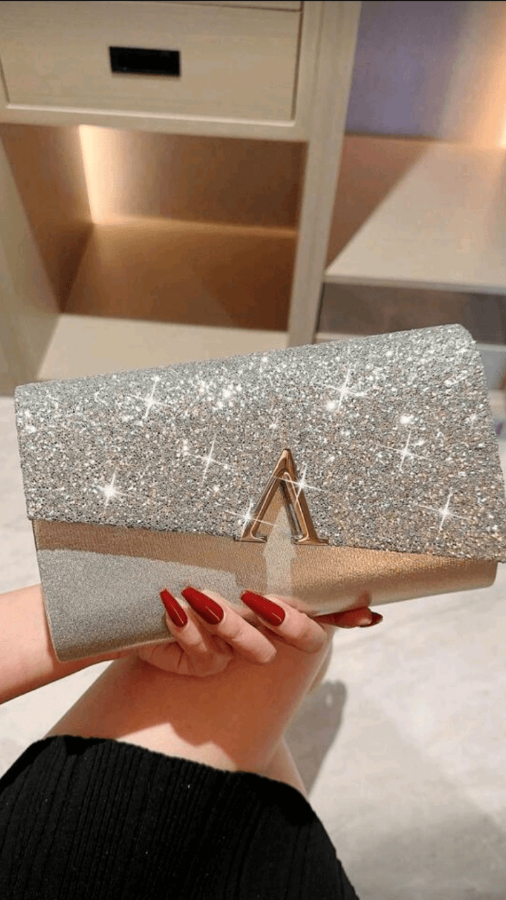 Silver / Gold Clutch Bag EB018