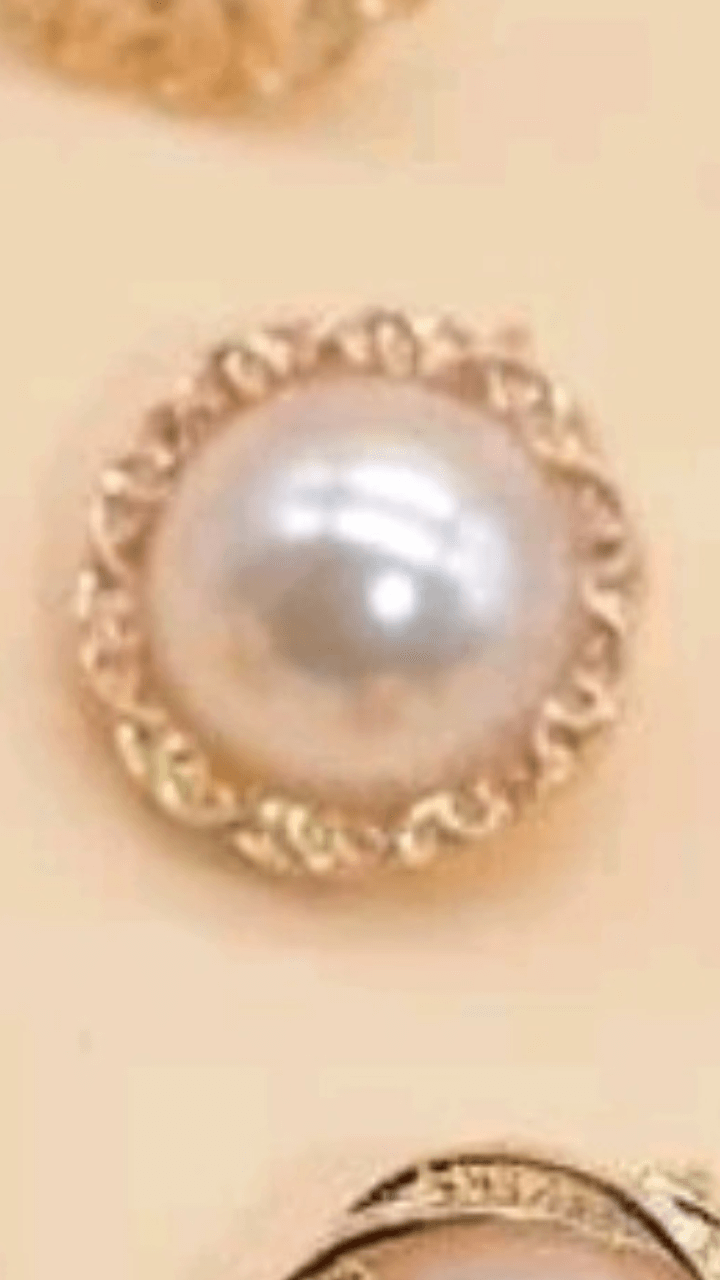 Faux Pearl Earrings JU010