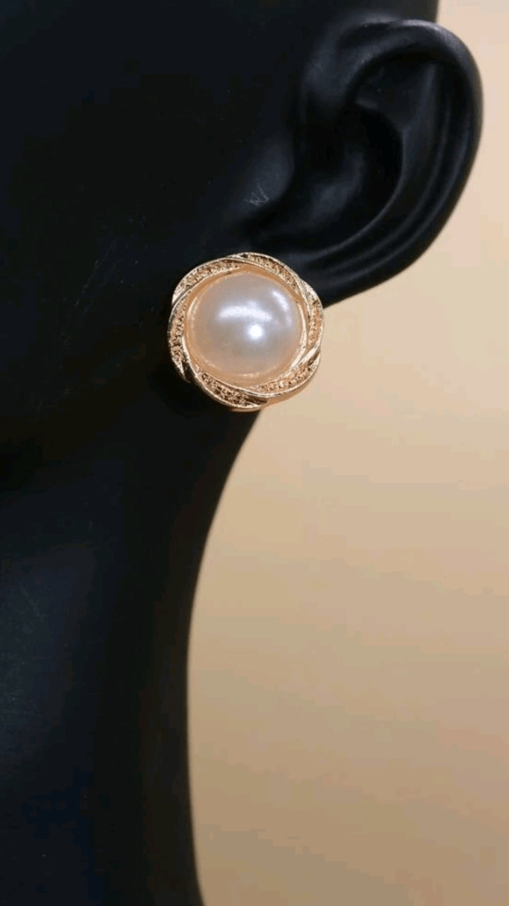 Faux Pearl Earrings JU010