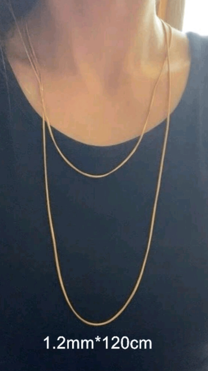 Gold / Silver Chain Necklace JU0350