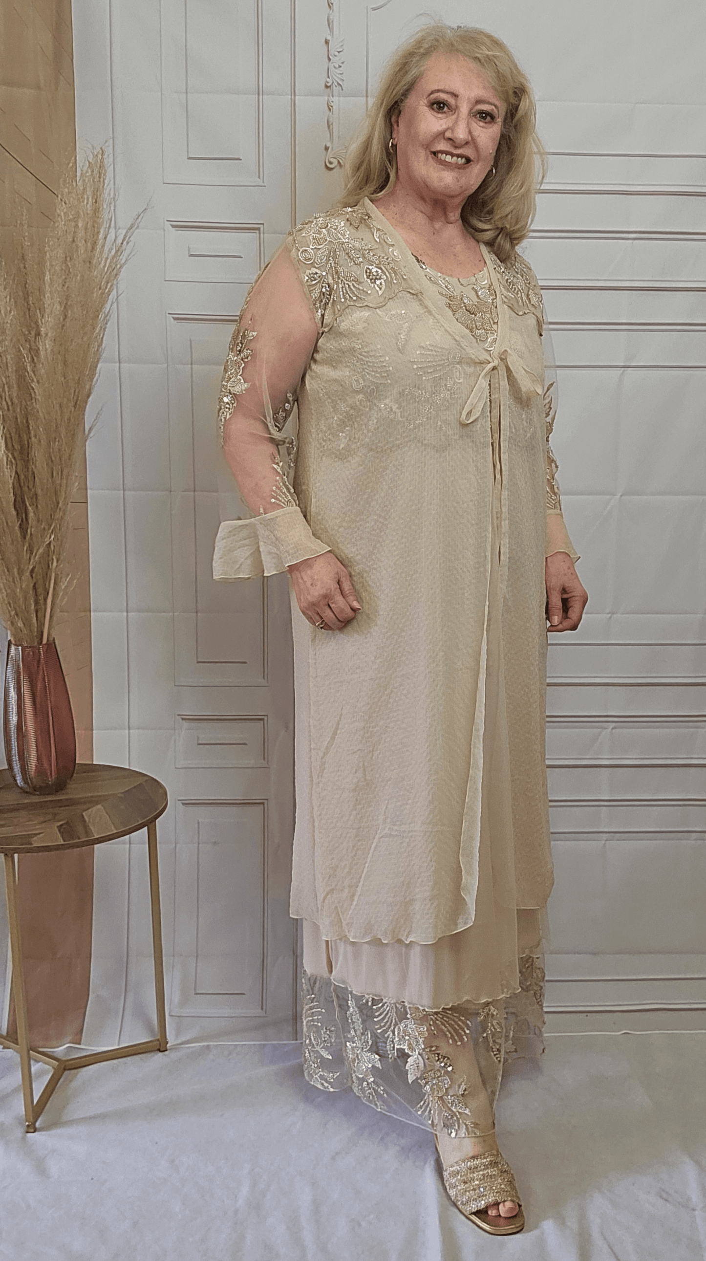 Champagne Dress Set LR0592