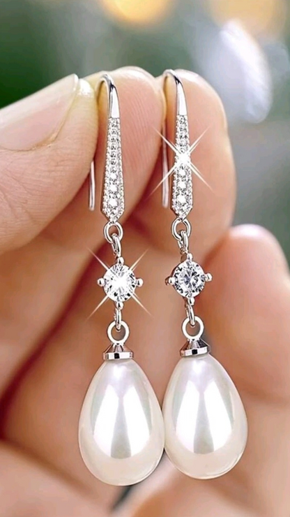 Silver & Pearl Earring JU0283