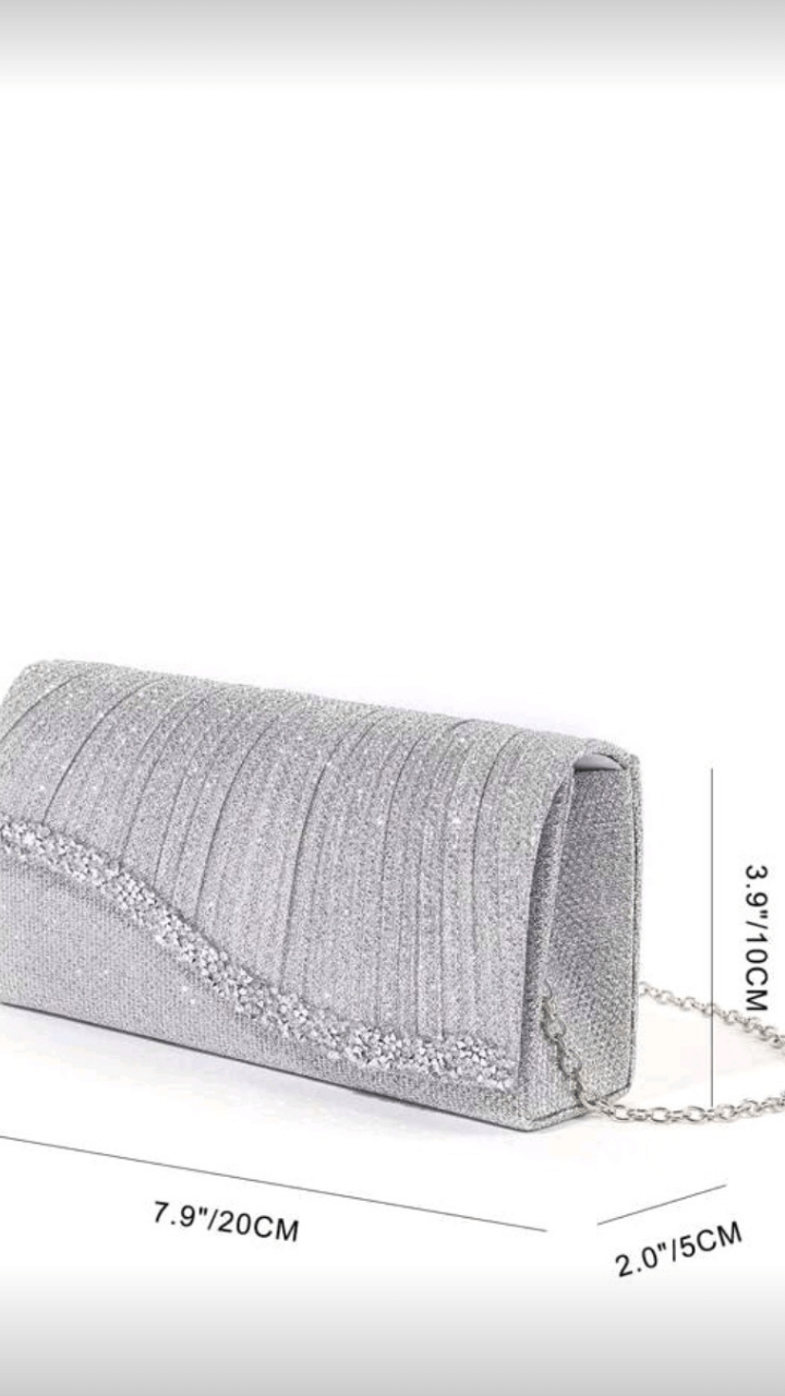Silver Clutch EB015
