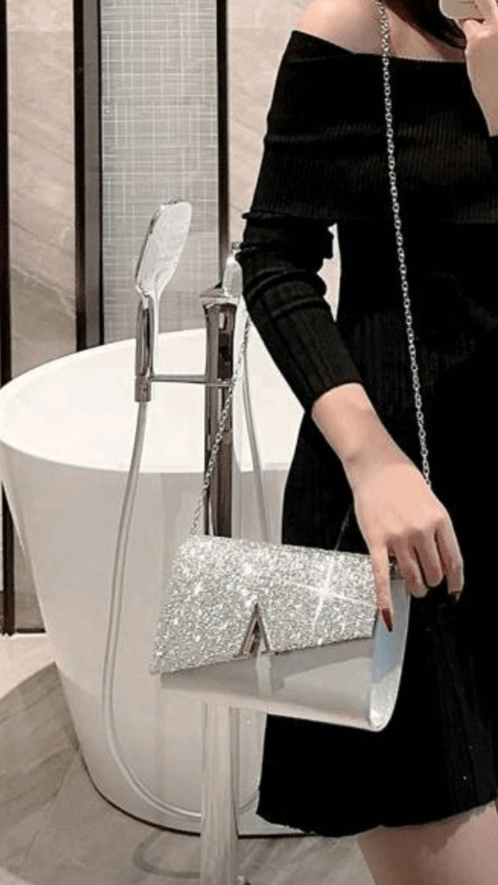 Silver / Gold Clutch Bag EB018