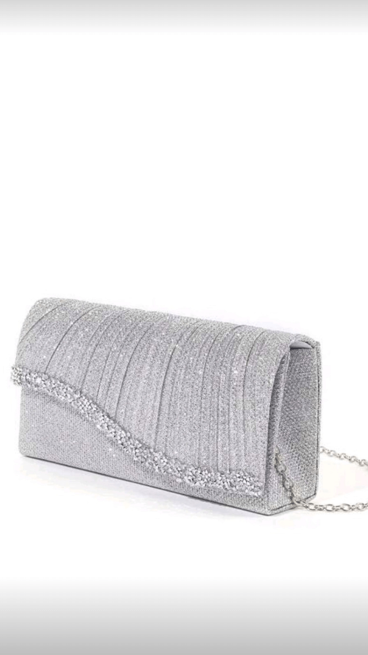 Silver Clutch EB015
