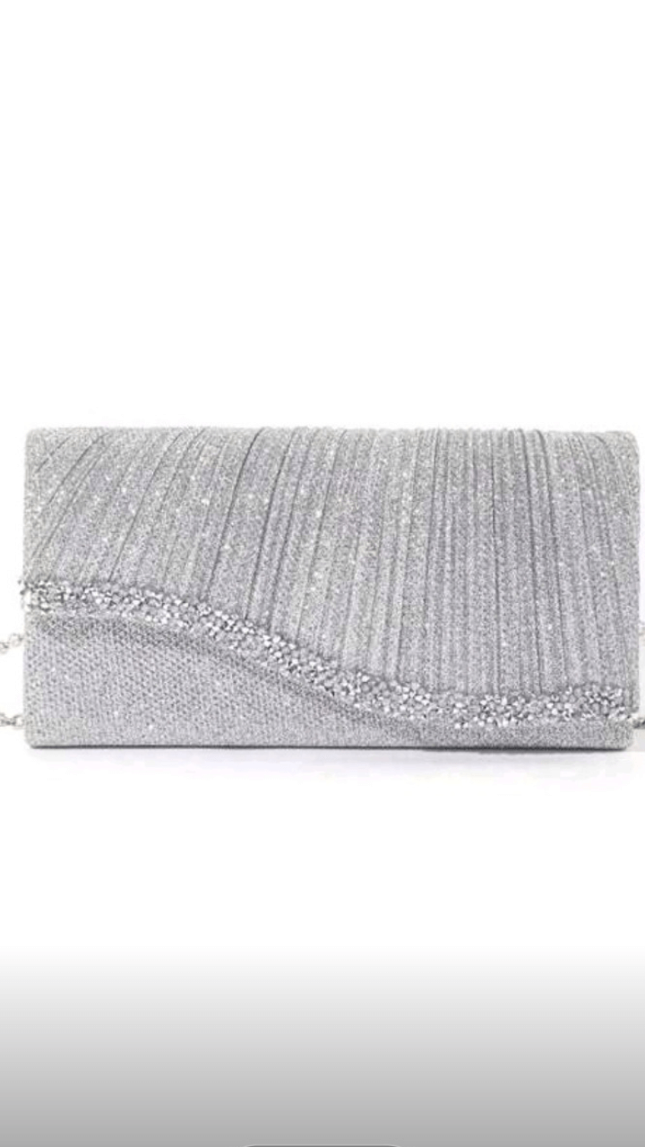 Silver Clutch EB015