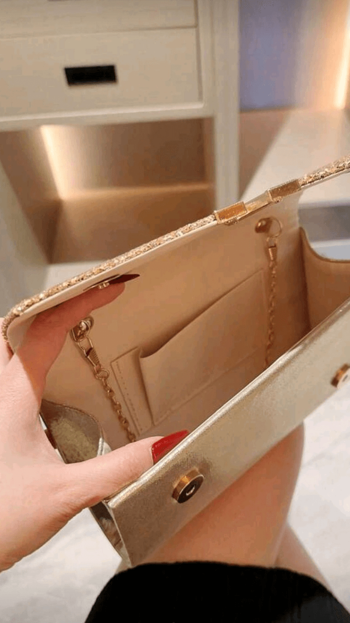 Silver / Gold Clutch Bag EB018