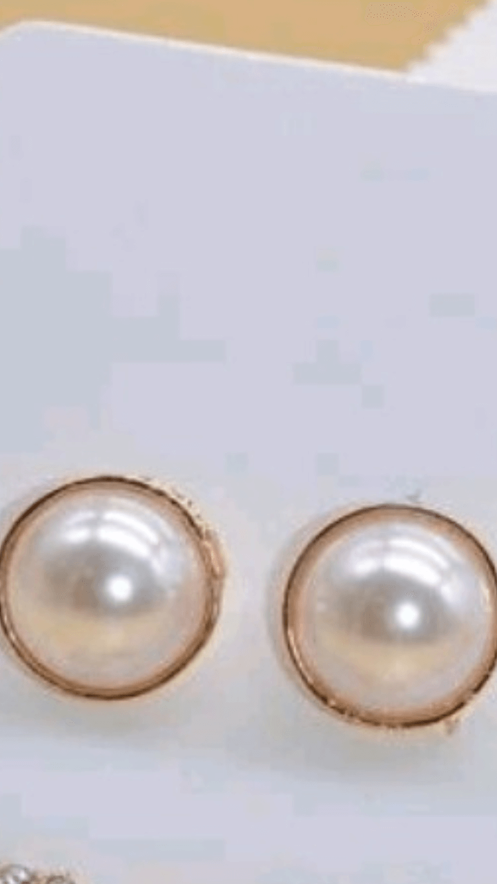 Faux Pearl Earrings JU010