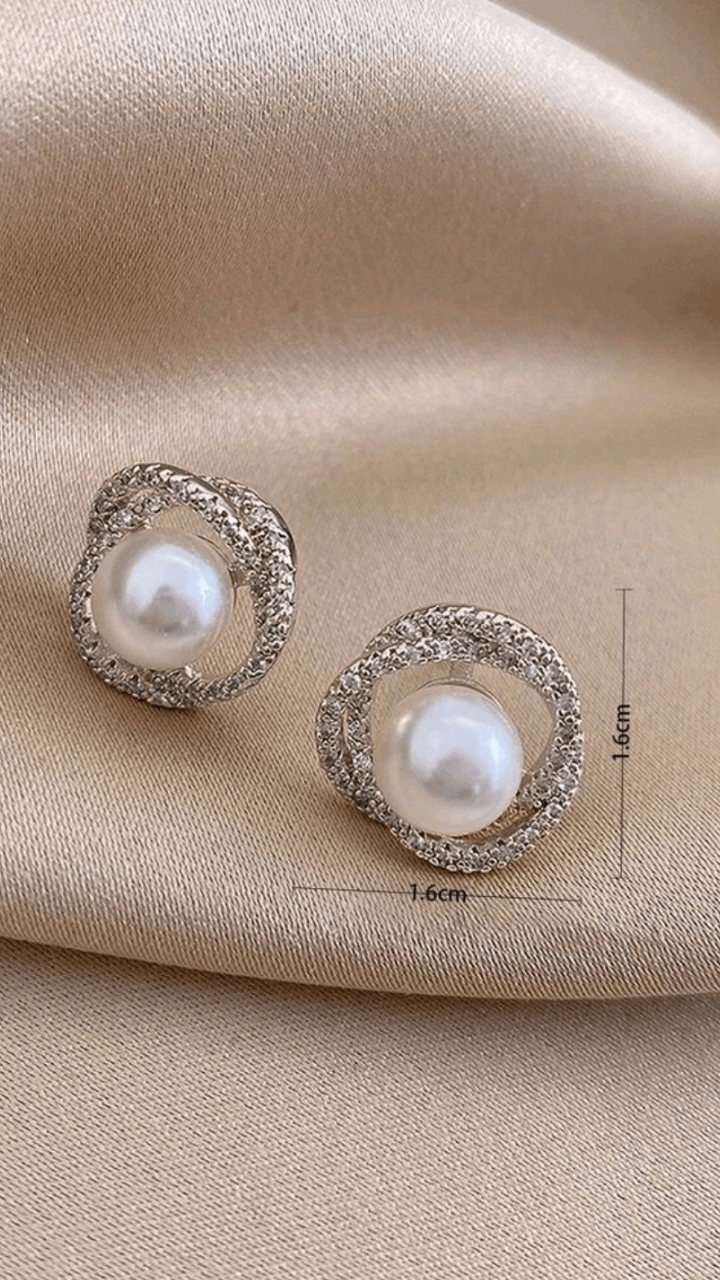 Silver Pearl Earring JU0286