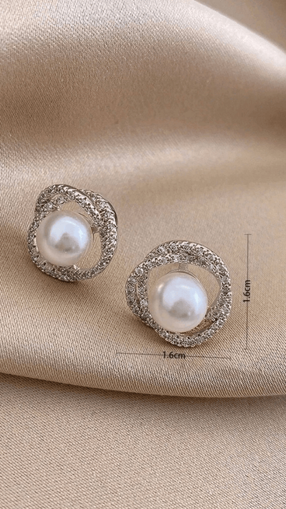 Silver Pearl Earring JU0286