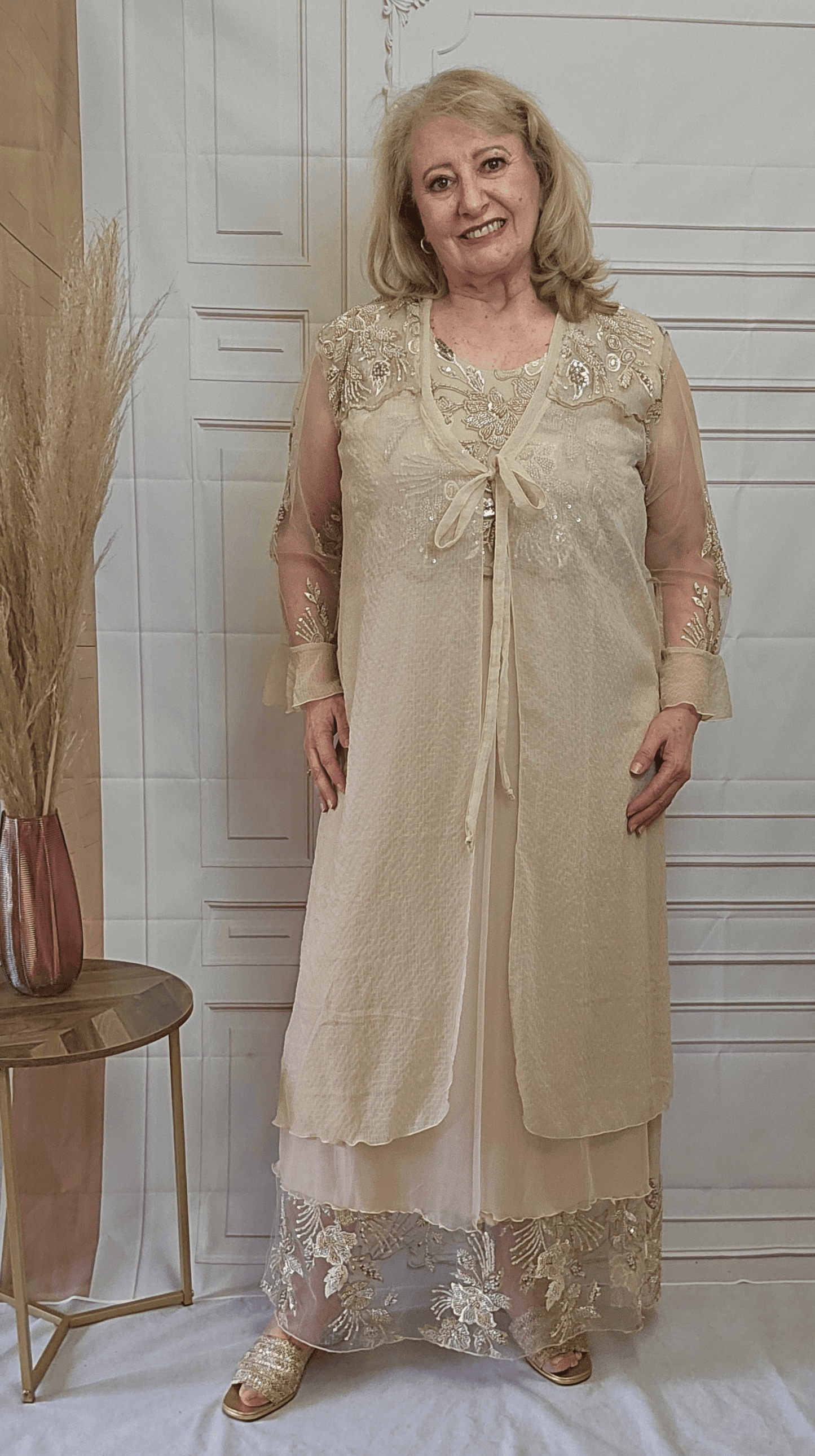 Champagne Dress Set LR0592