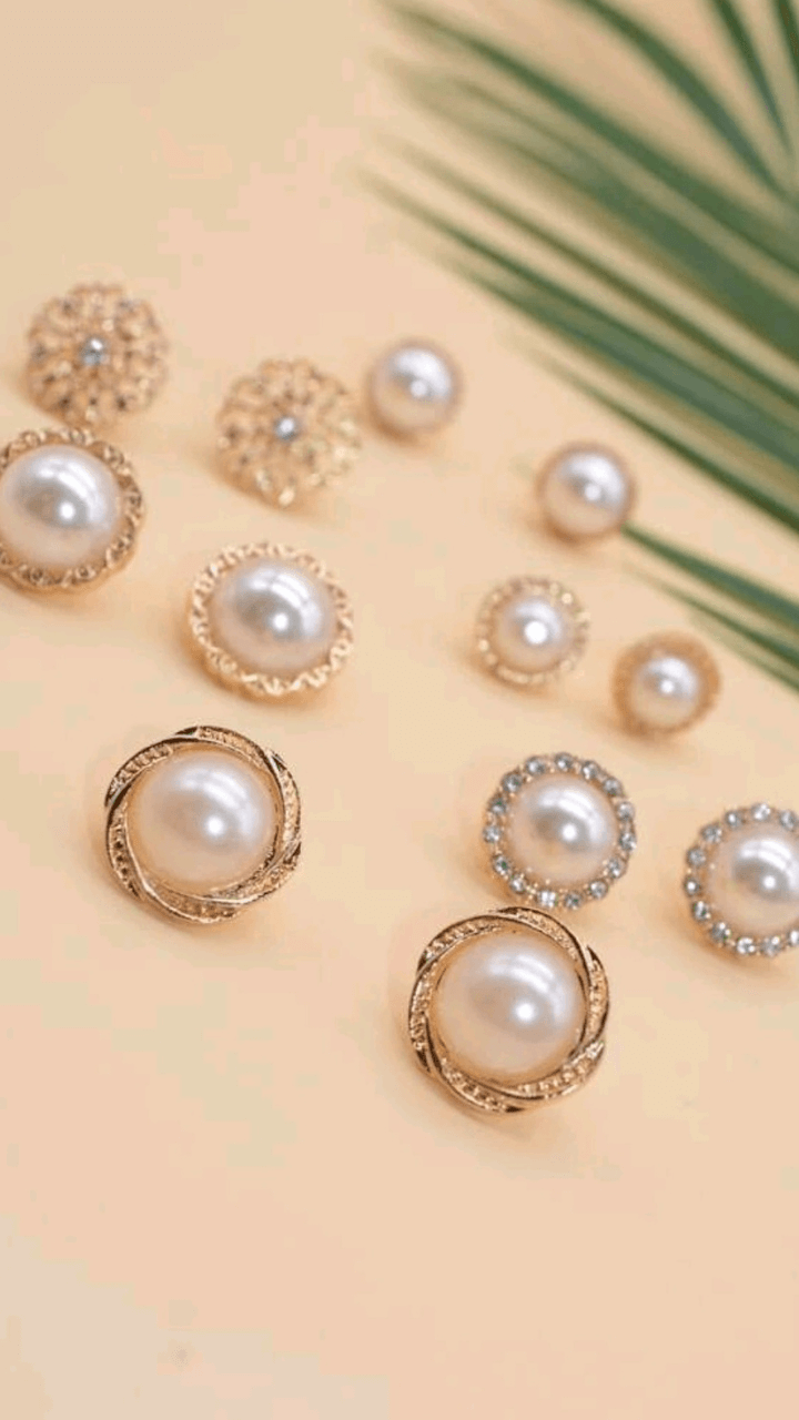 Faux Pearl Earrings JU010
