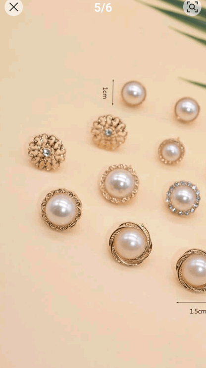 Faux Pearl Earrings JU010