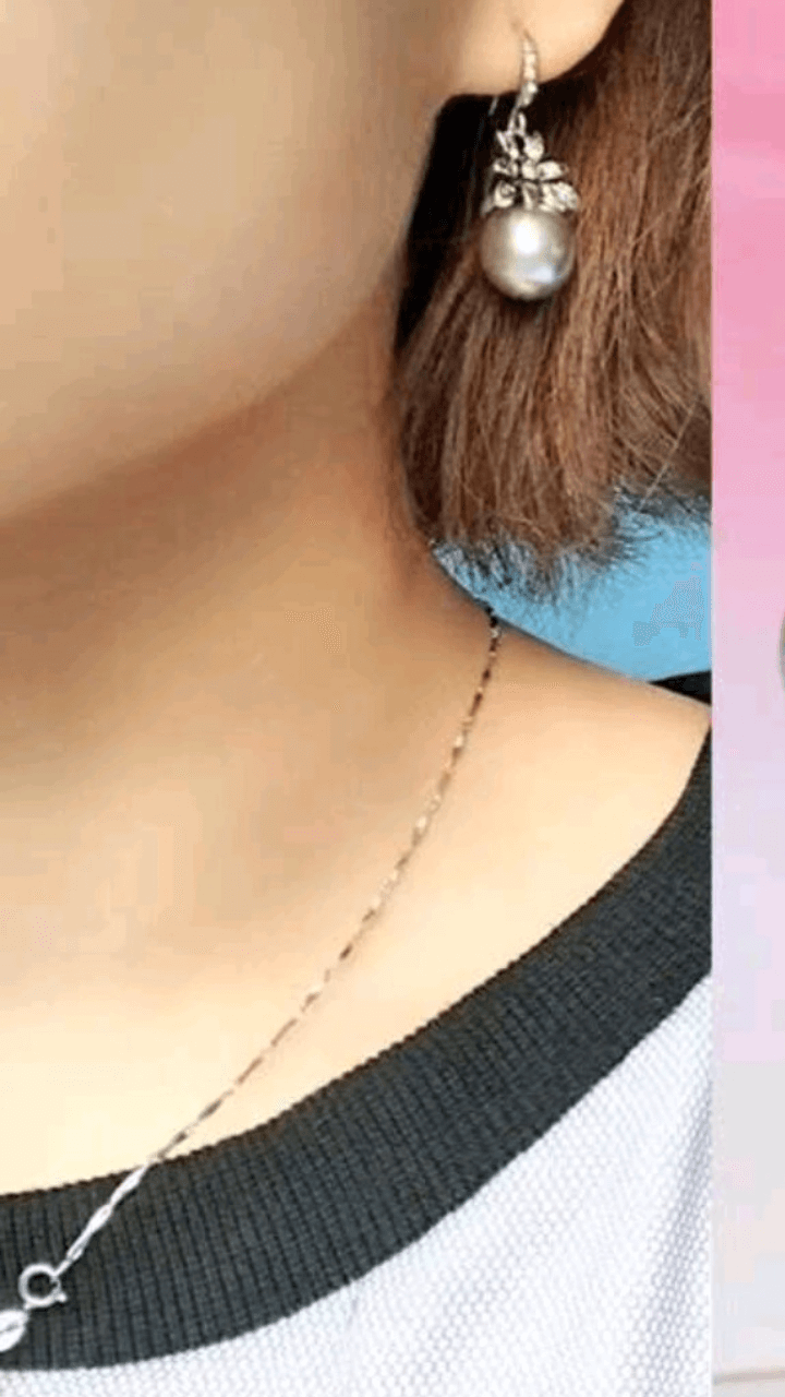 Grey Pearl Earring JU0278