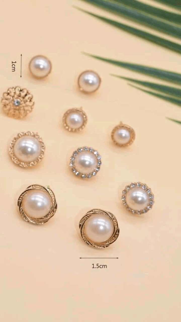 Faux Pearl Earrings JU010
