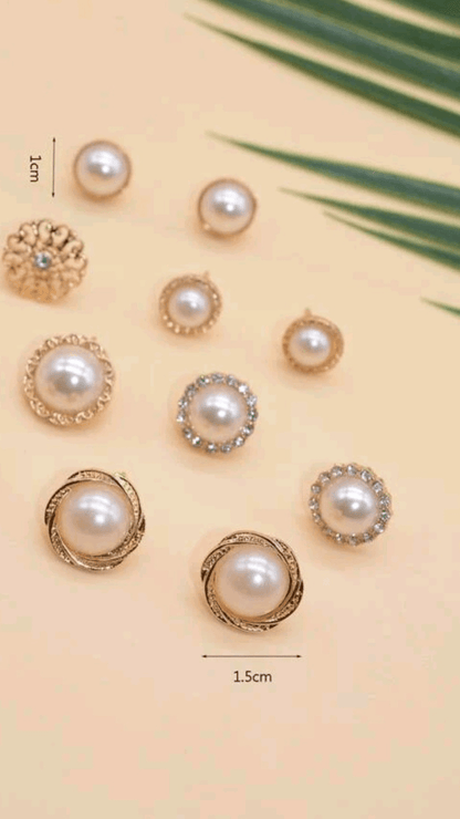 Faux Pearl Earrings JU010