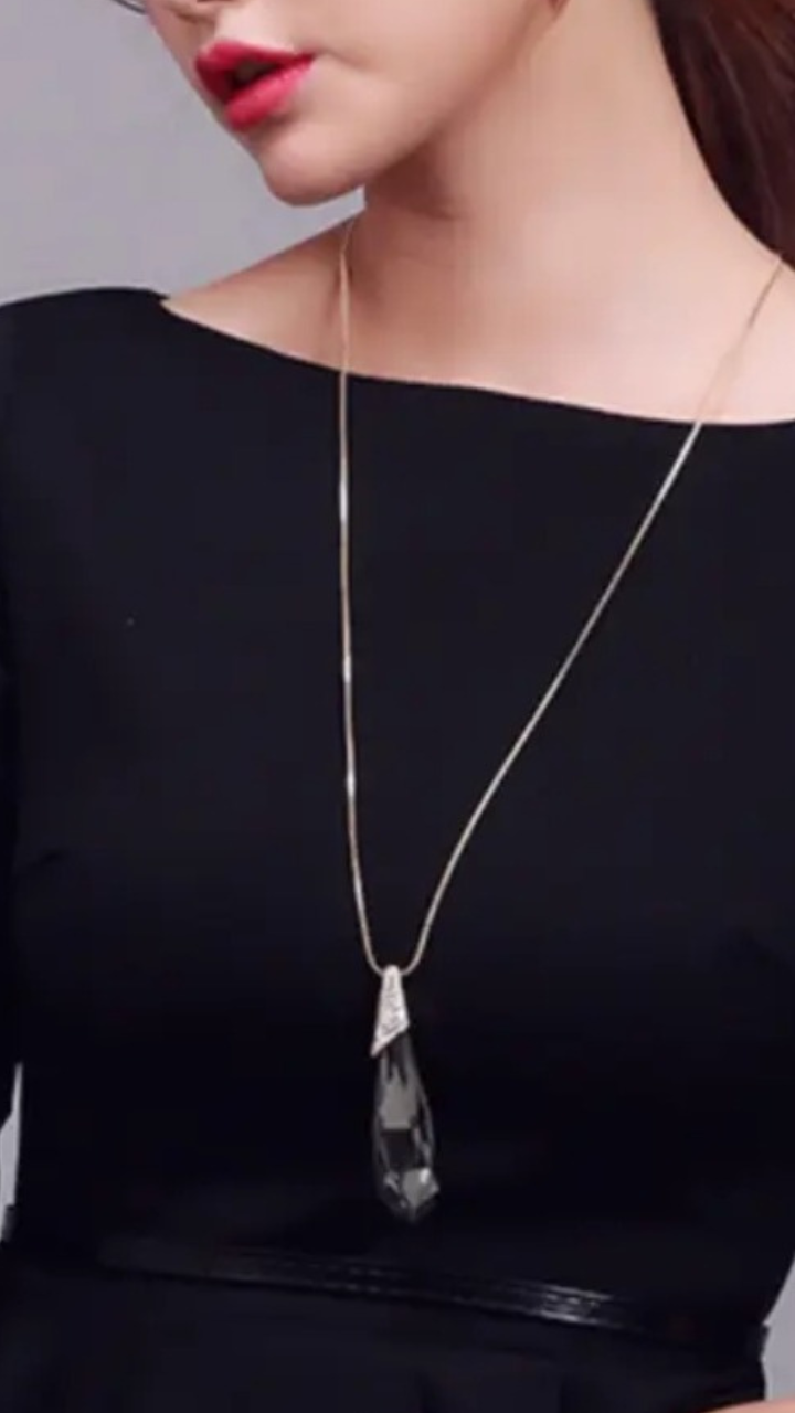 Silver Pendant Necklace JU0357