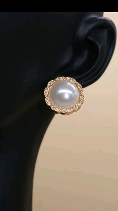 Faux Pearl Earrings JU010