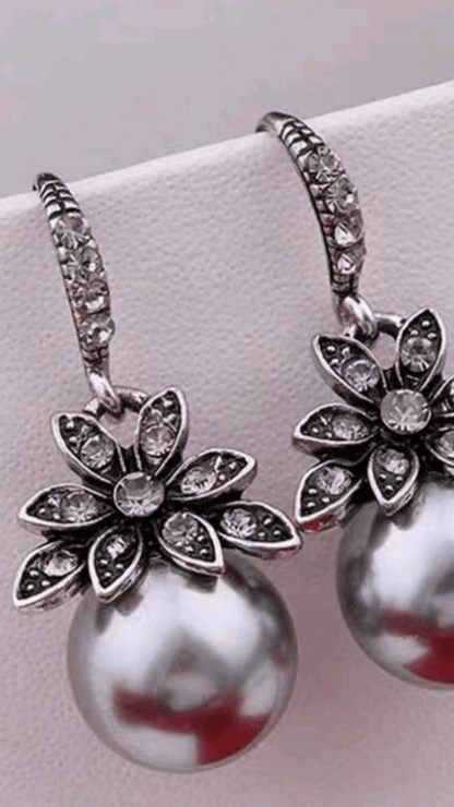 Grey Pearl Earring JU0278