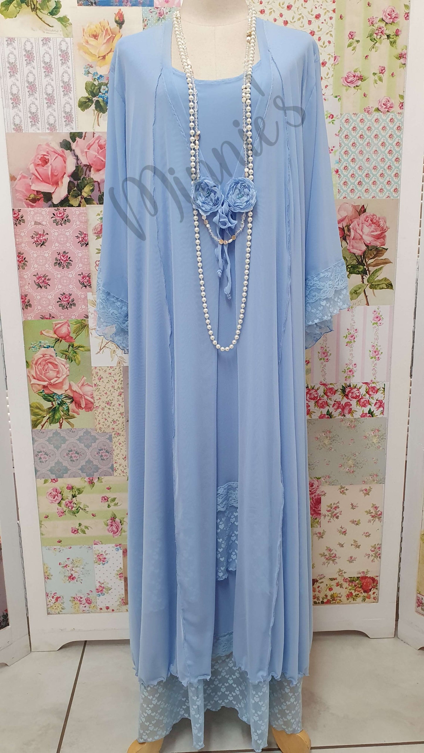 Sky Blue Dress Set LR0218
