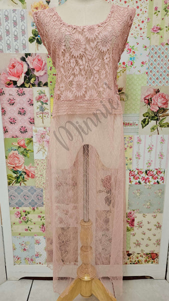 Dusty Pink Dress Set LR0606