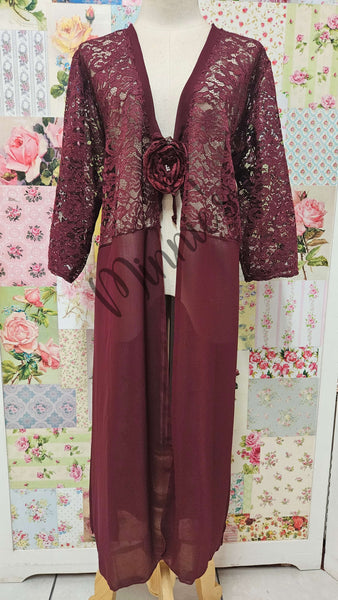 Burgundy 3-Piece Dress Set LR0635