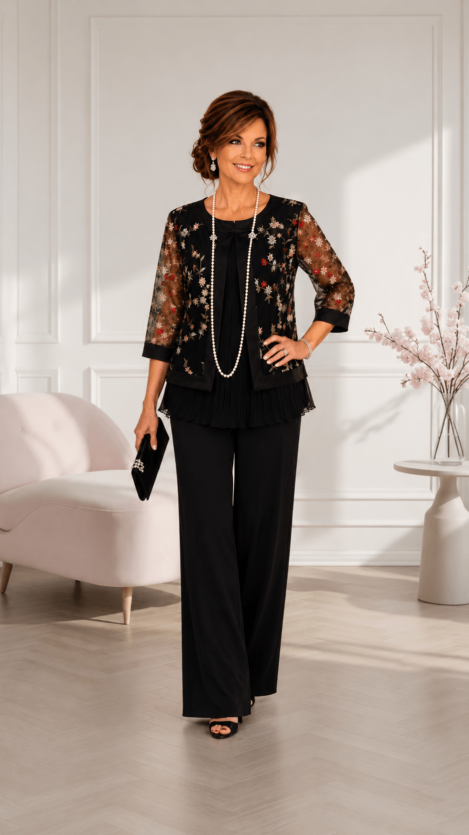 Floral Tulle Jacket NA0110