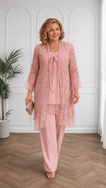 Baby Pink 3-Piece Pants Set LR0402