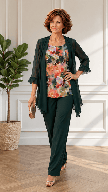 Emerald Green Pants Set LR0763