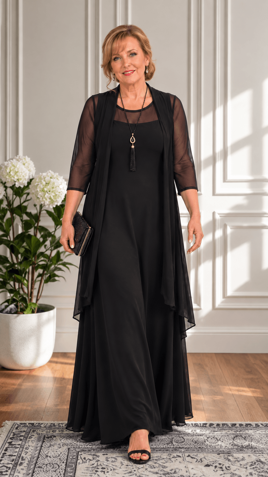 Black 2-Piece Dress CH0347