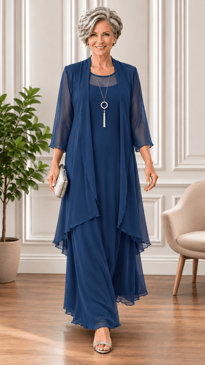 Teal 2-Piece Dress LR0387