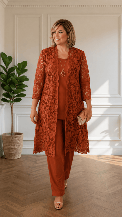 Rust 3-Piece Pants Set LR0696