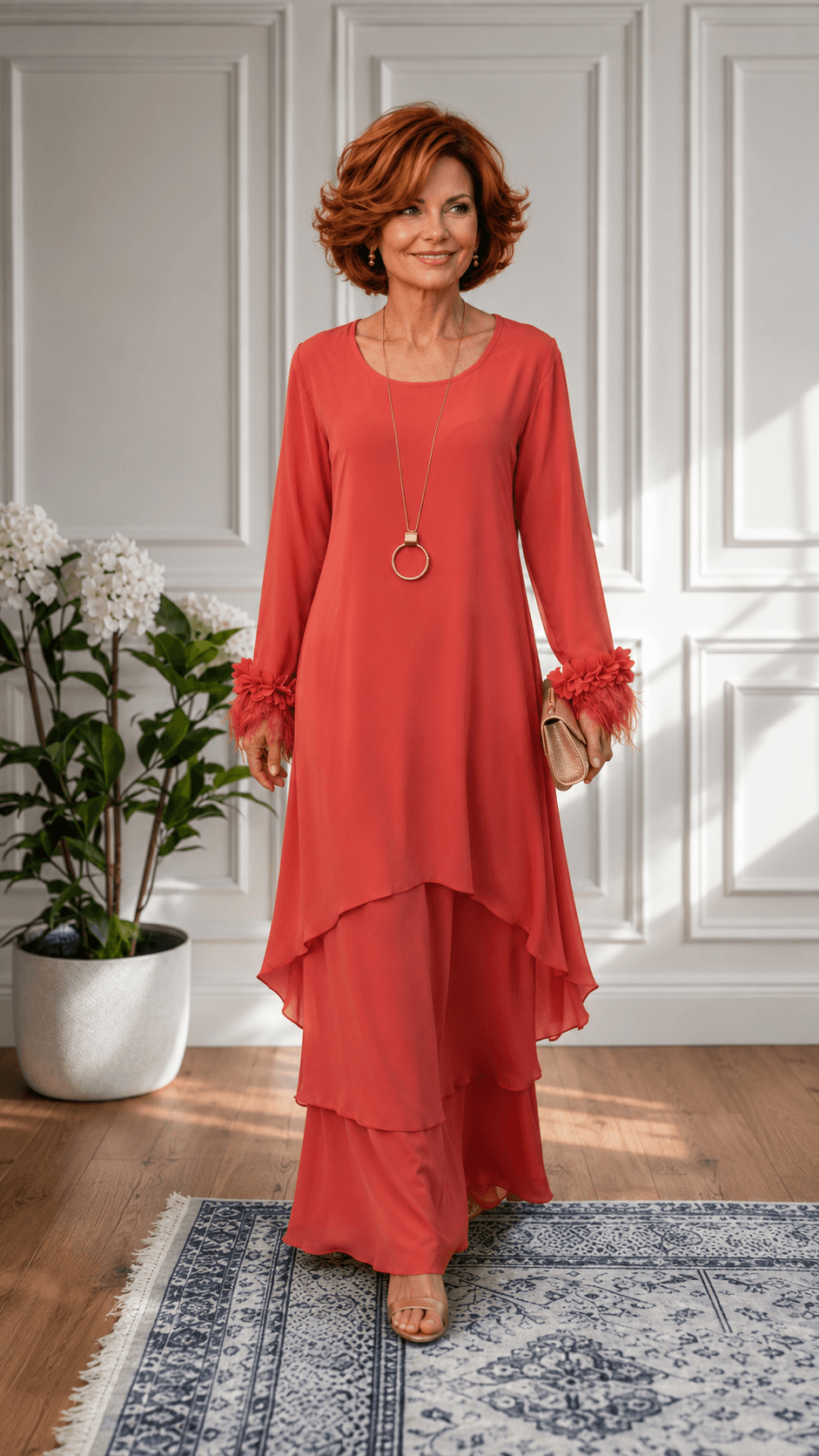 Coral Dress LR0525