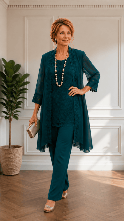 Emerald Green Pants Set LR0641