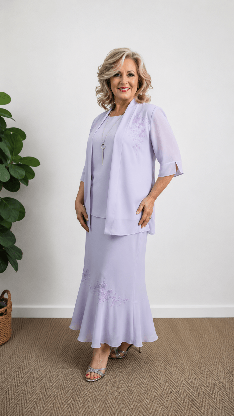 Lilac 2-Piece Skirt Set VI001