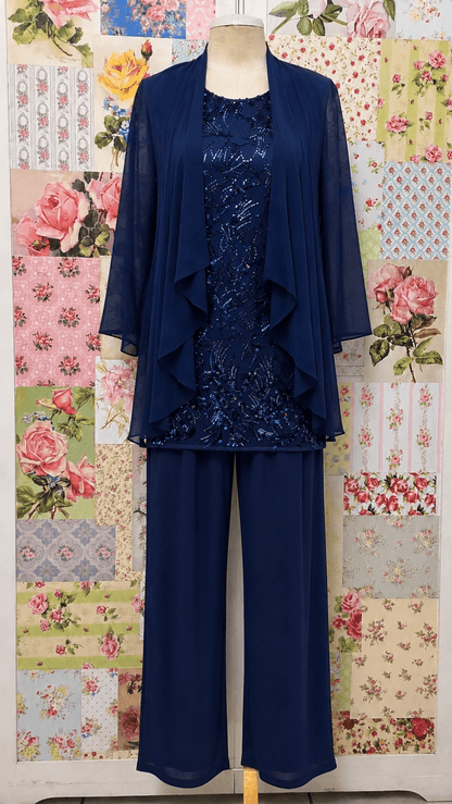 Navy 3-Piece Pants Set LR043