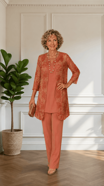 Coral 3-Piece Pants Set BS0127